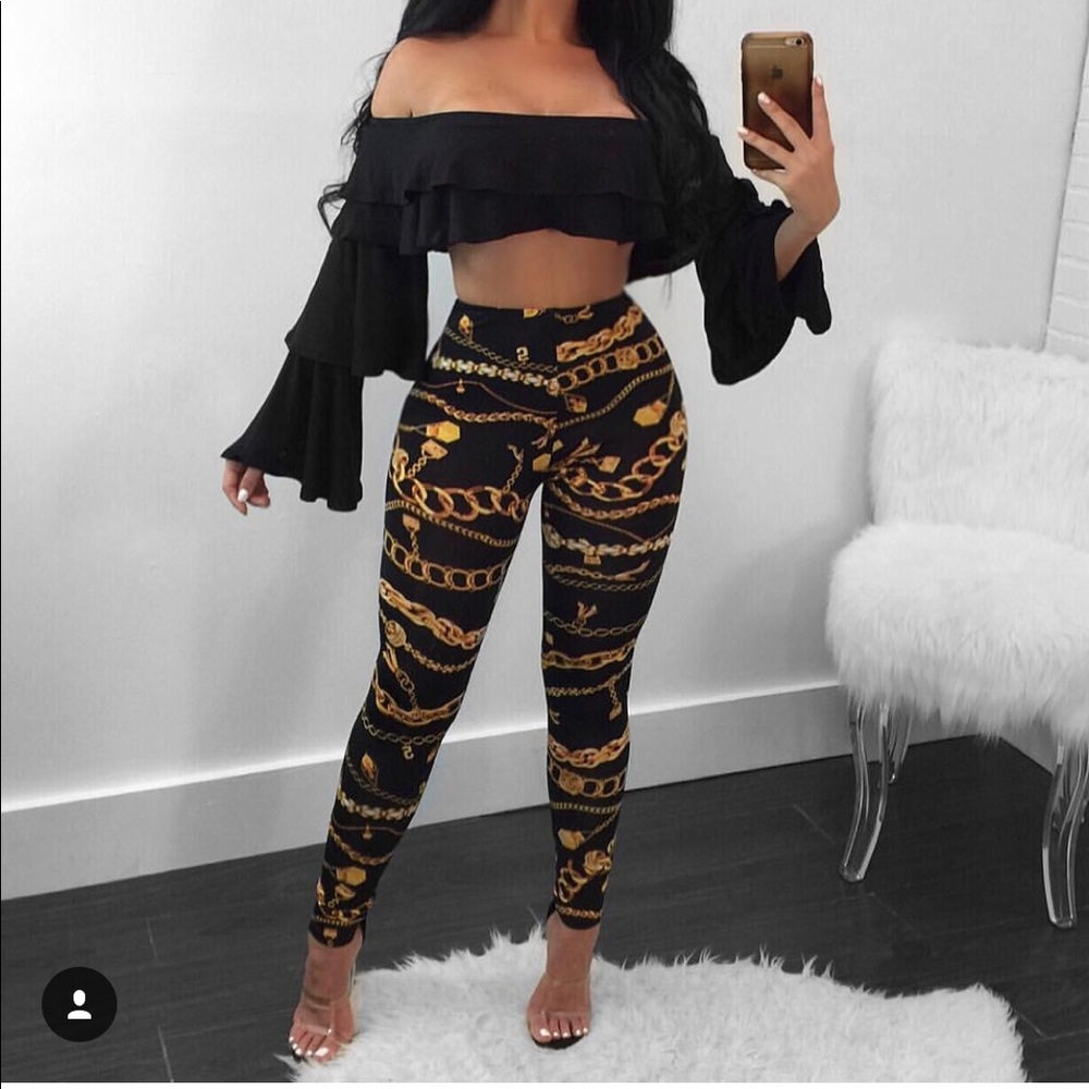 Versace inspired leggings by Diva Boutique